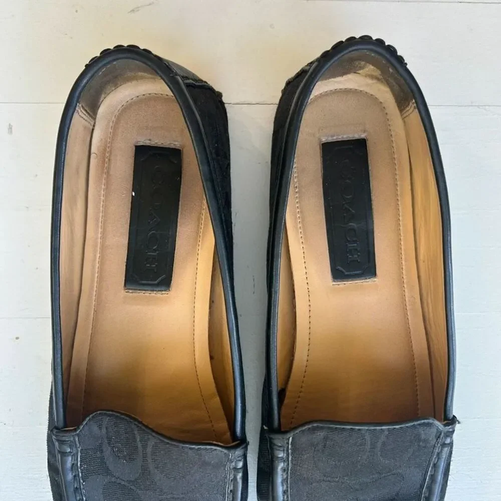 Coach Shana Signature Jacquard Loafers – Women’s Size 11M – Black